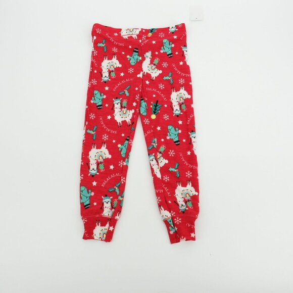 Merry Lane Kids Holiday Pajama Set "Fa-La-La-La Llama!" Gray Red Size 2T NWT $32 - Picture 6 of 7